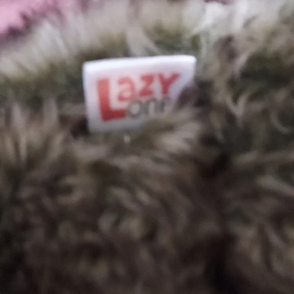 Lazy One Furry Monster Paw Slippers - Brown and White - Picture 6 of 9